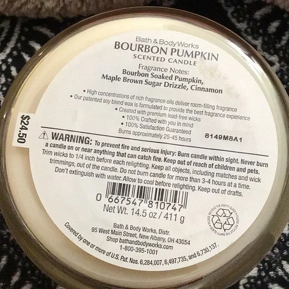 🥃 🎃 New bath and body works bourbon pumpkin candle - Picture 4 of 4